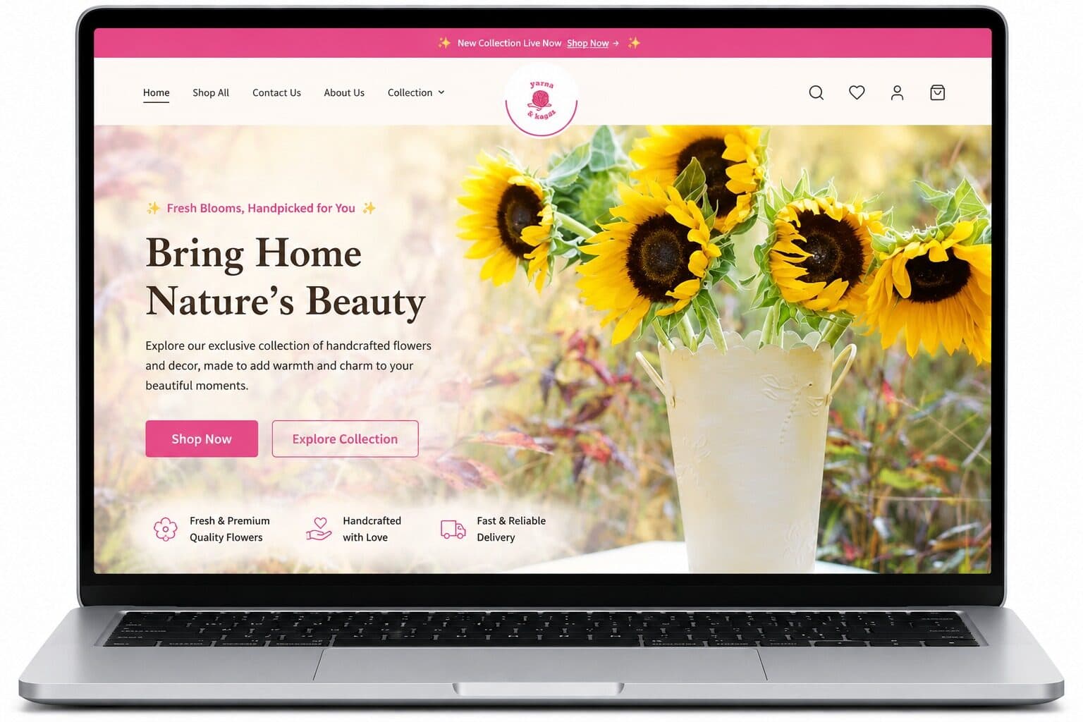 Yarns & Knots – Handcrafted Crochet Business Powered by a Complete eCommerce Solution