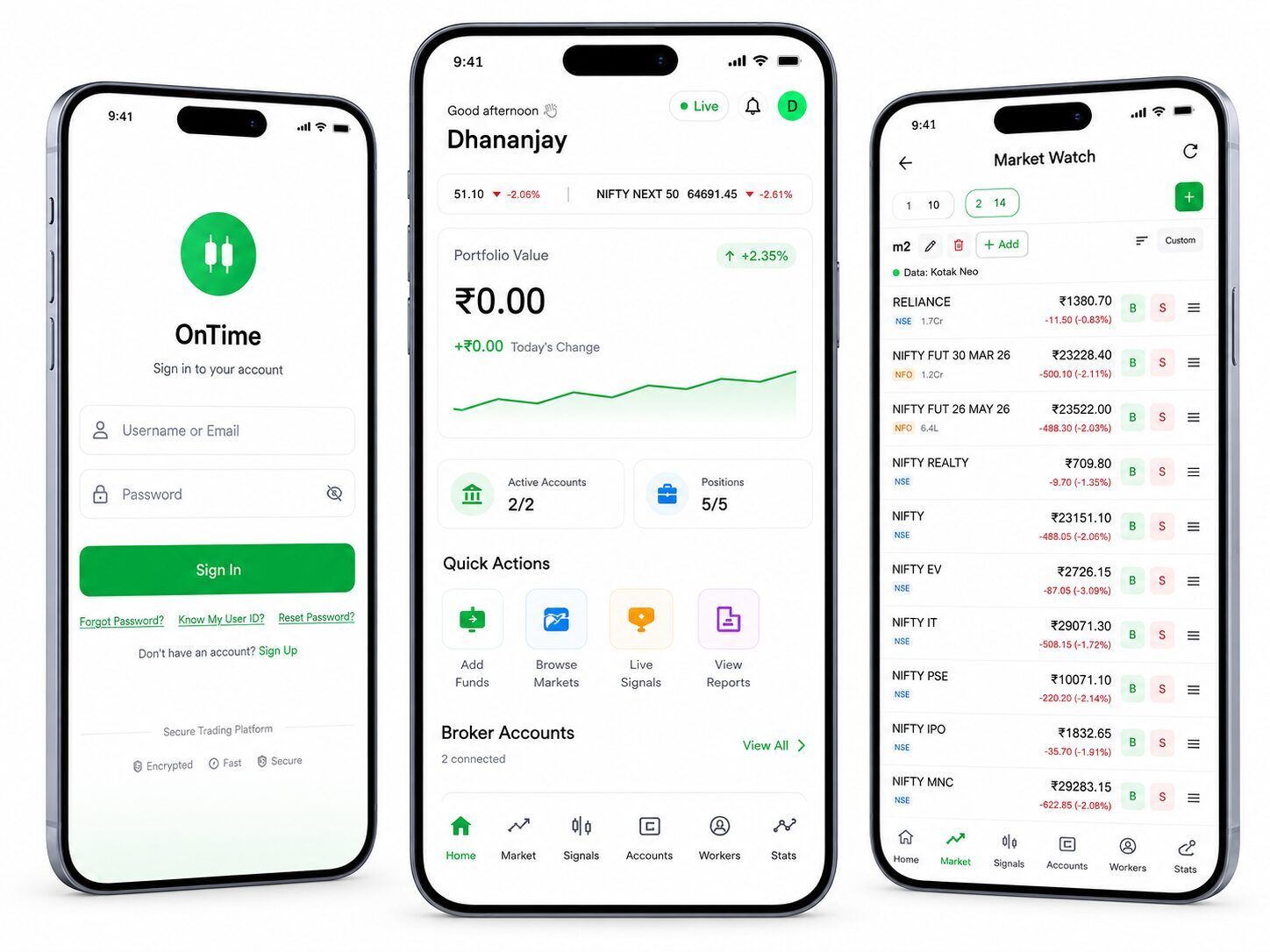Ontime Trading App Showcase 1